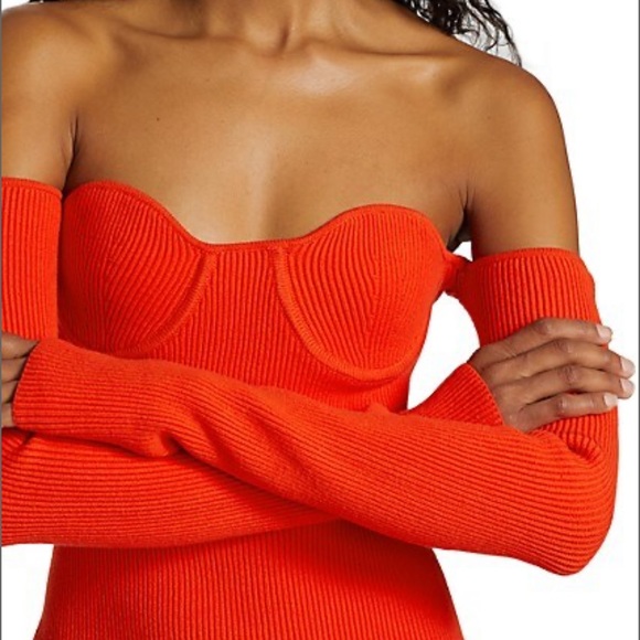 Helmet Lang Contour Minidress - Picture 2 of 8